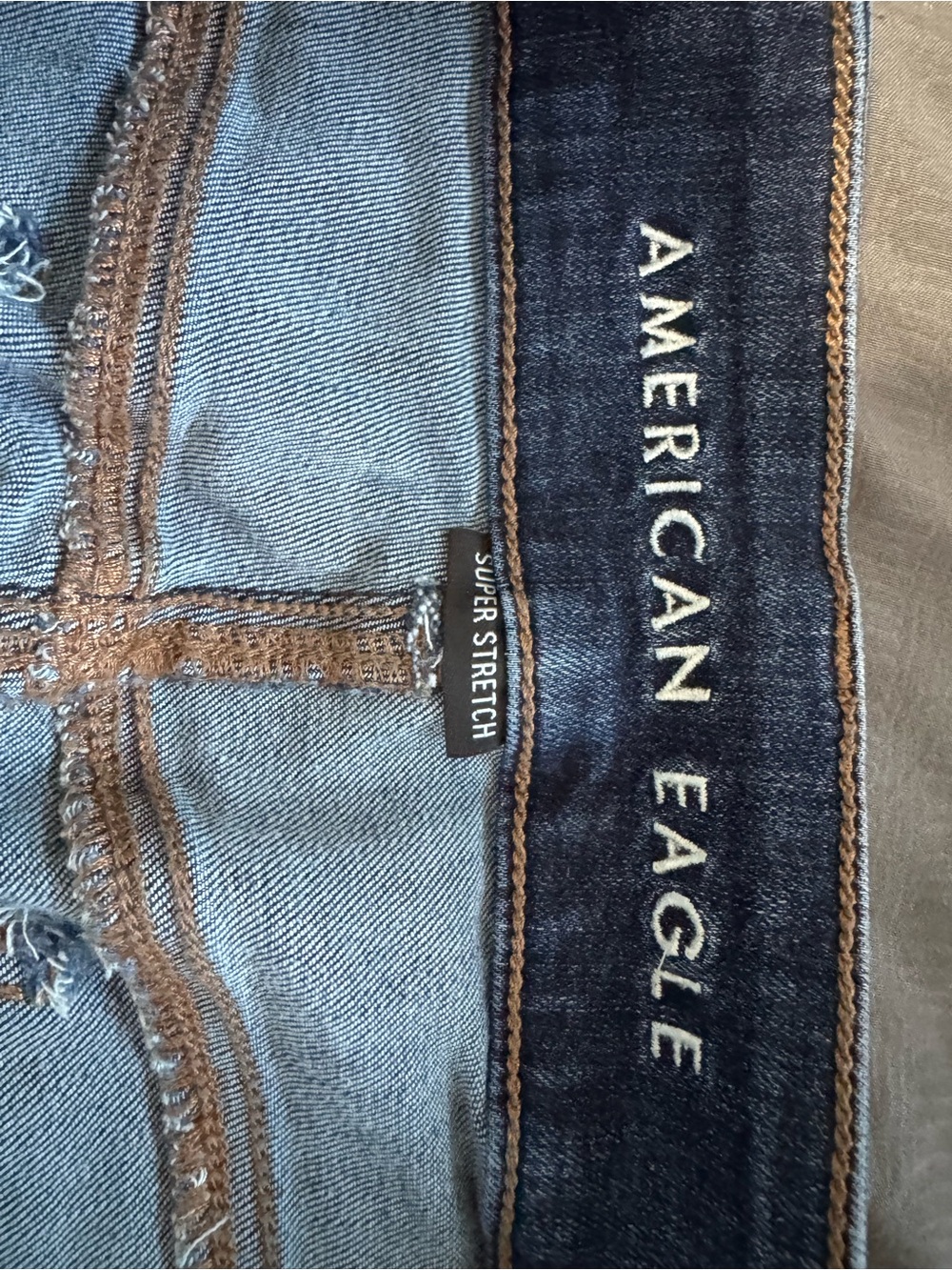 American Eagle Outfitters Dark Indigo Flare Jeans - Picture 4 of 6